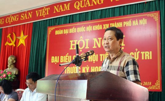 Đoàn đại biểu Quốc hội TP Hà Nội tiếp xúc cử tri tại huyện Mê Linh
