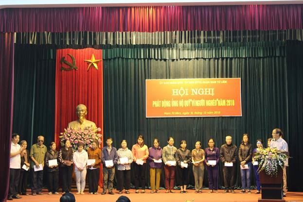 Quận Nam Từ Liêm tổ chức hội nghị phát động ủng hộ  Quỹ “Vì người nghèo” năm 2018