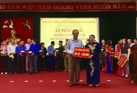 Huyện Thanh Trì tổ chức lễ phát động đợt cao điểm ủng hộ quỹ “Vì người nghèo” năm 2018