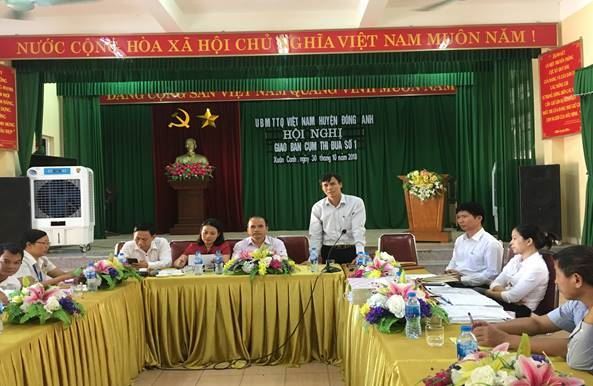Ủy ban MTTQ Việt Nam huyện Đông Anh tổ chức giao ban cụm thi đua của huyện năm 2018