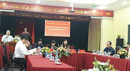 Đại biểu HĐND Thành phố khóa XV tiếp xúc với cử tri  huyện Thanh Trì trước kỳ họp thứ 7