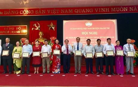 Ủy ban MTTQ Việt Nam huyện Thanh Trì kỷ niệm 88 năm ngày truyền thống MTTQ Việt Nam 