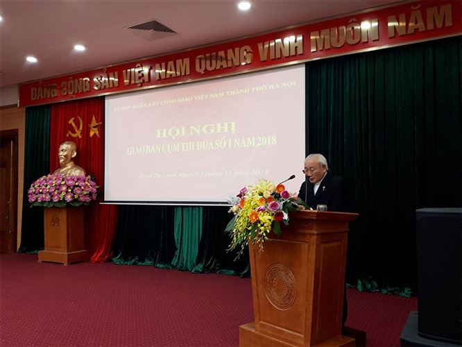 Ủy ban đoàn kết Công giáo thành phố Hà Nội  giao ban cụm thi đua số 1 năm 2018 