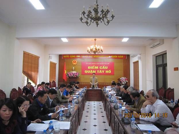 Tây Hồ tổ chức hội nghị Ủy ban MTTQ Việt Nam quận lần thứ 16, khóa V, nhiệm kỳ 2014-2019.