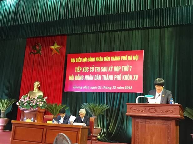 HĐND TP Hà Nội  tiếp xúc với cử tri quận Hoàng Mai sau kỳ họp thứ 7 HĐND TP Hà Nội khóa XV.