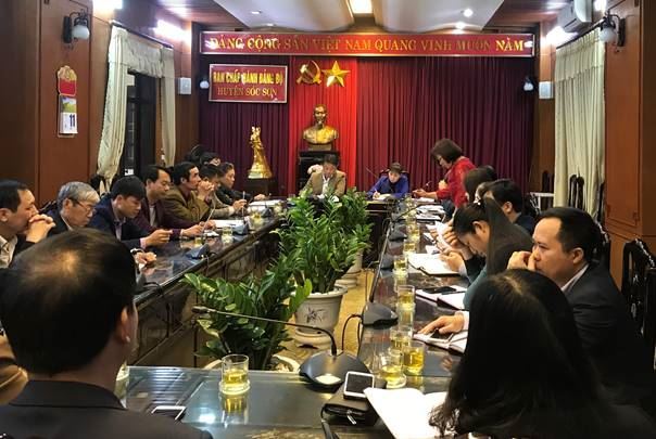 Ủy ban MTTQ Việt Nam huyện Sóc Sơn tổ chức giao ban công tác đầu năm 2019 với các xã, thị trấn