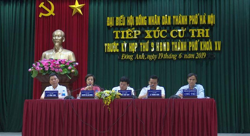 Đại biểu HĐND Thành phố Hà Nội tiếp xúc cử tri trước kỳ họp thứ 9  HĐND thành phố khóa XV 