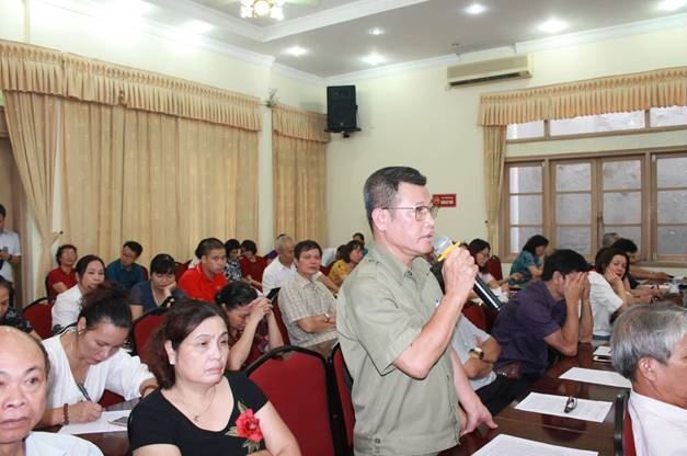 Hội nghị tiếp xúc cử tri quận Cầu Giấy với tổ đại biểu HĐND TP Hà Nội sau kỳ họp thứ 9