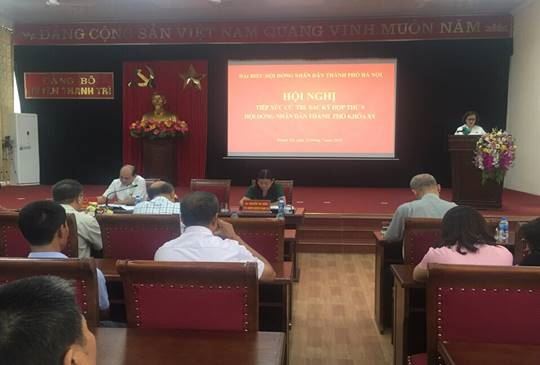 Tổ đại biểu HĐND TP tiếp xúc với cử tri huyện Thanh Trì  sau kỳ họp thứ 9, khóa XV