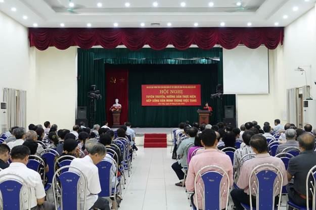 Ủy ban MTTQ Việt Nam quận Cầu Giấy tổ chức hội nghị tuyên truyền hướng dẫn thực hiện nếp sống văn minh trong việc tang
