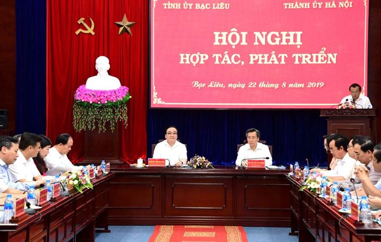 Thành phố Hà Nội và tỉnh Bạc Liêu bàn giải pháp tăng cường hợp tác, phát triển