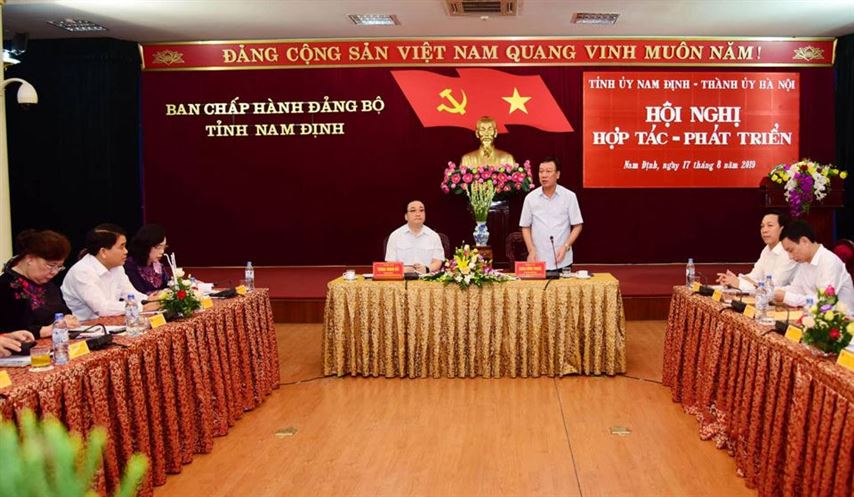 TP Hà Nội và tỉnh Nam Định tăng cường hợp tác, phát triển