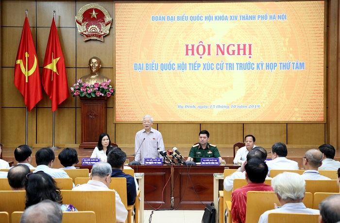 Tổng Bí thư, Chủ tịch nước Nguyễn Phú Trọng tiếp xúc cử tri quận Ba Đình, Hoàn Kiếm và Tây Hồ