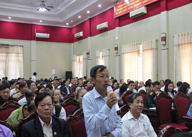 Huyện Thạch Thất tổ chức hội nghị tiếp xúc, đối thoại giữa người đứng đầu cấp ủy, chính quyền với MTTQ, các tổ chức chính trị - xã hội và Nhân dân năm 2019