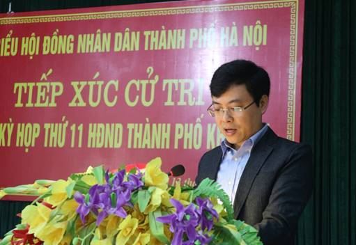 HĐND TP Hà Nội tiếp xúc cử tri tại huyện Mê Linh trước kỳ họp thứ 11 HĐND TP khóa XV.