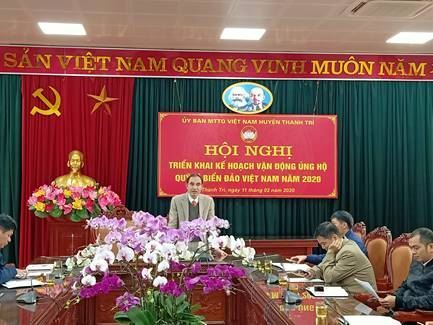 Thanh Trì triển khai kế hoạch tổ chức vận động ủng hộ quỹ  Vì  Biển đảo Việt Nam năm 2020