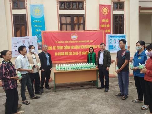 Ủy ban MTTQ Việt Nam huyện Mê Linh tổ chức Chương trình “Chung tay phòng, chống dịch bệnh viêm đường hô hấp cấp do chủng mới của vi rút COVID-19 (nCoV)” gây ra.  