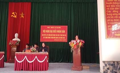 Hội nghị đại biểu nhân dân xã Tản Hồng, huyện Ba Vì năm 2020