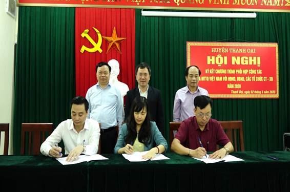 Huyện Thanh Oai triển khai chương trình phối hợp công tác giữa Ủy ban MTTQ Việt Nam với HĐND, UBND, các tổ chức chính trị - xã hội huyện