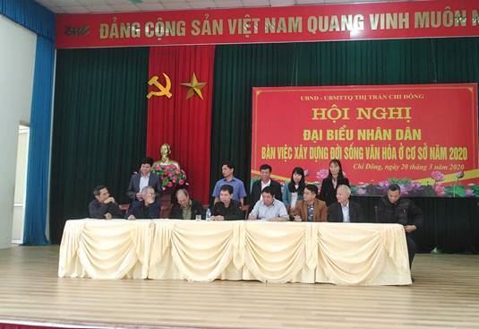 Hội nghị đại biểu Nhân dân năm 2020 tại thị trấn Chi Đông, huyện Mê Linh