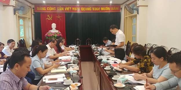 Ủy ban MTTQ Việt Nam quận Thanh Xuân tiếp Đoàn kiểm tra về việc giám sát thực hiện chính sách hỗ trợ người dân gặp khó khăn do đại dịch Covid-19