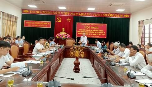 Ủy ban MTTQ Việt Nam huyện Thanh Trì phản biện vào các dự thảo báo cáo của UBND huyện trình tại kỳ họp thứ 15, HĐND huyện khóa XIX