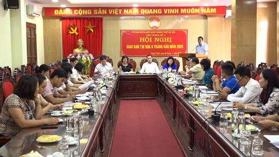 Cụm thi đua số 5 Ủy ban MTTQ Việt Nam TP Hà Nội giao ban công tác Mặt trận 6 tháng đầu năm 2020