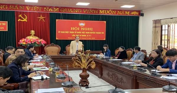 Hội nghị lần thứ tư nhiệm kỳ 2019-2024, Ủy ban MTTQ Việt Nam huyện Thanh Trì