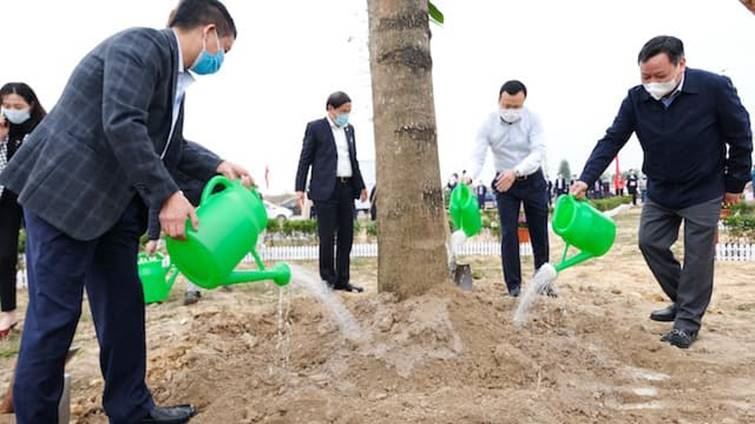 Huyện Sóc Sơn tổ chức lễ phát động Tết trồng cây Xuân Tân Sửu tại xã Mai Đình