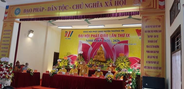 Hội phật giáo huyện Thường Tín tổ chức Đại hội đại biểu lần thứ IX, nhiệm kỳ 2021-2026  