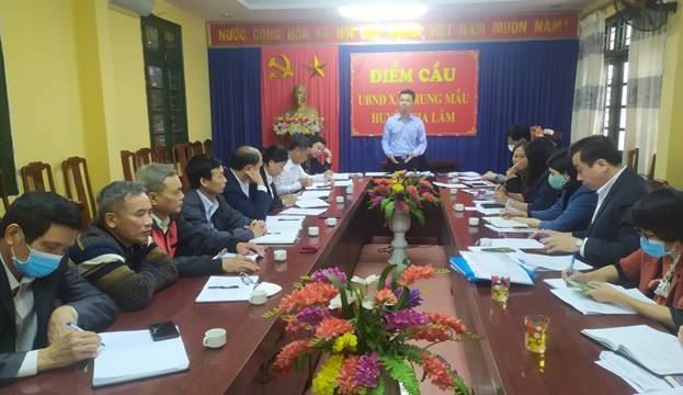 Ủy ban MTTQ Việt Nam huyện Gia Lâm giám sát tại UBND xã Trung Mầu 