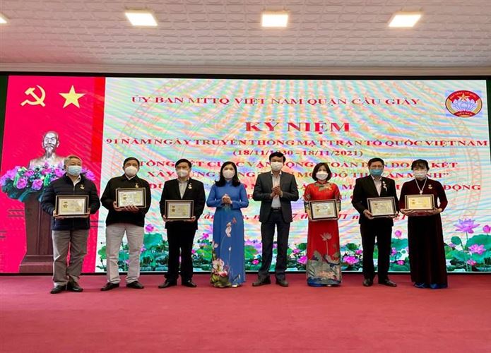 Quận Cầu Giấy tổ chức kỷ niệm 91 năm ngày truyền thống MTTQ Việt Nam