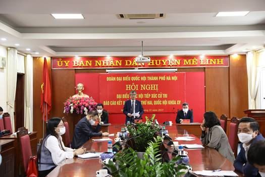  Ủy ban MTTQ Việt Nam huyện Mê Linh tổ chức hội nghị tiếp xúc cử tri sau kỳ họp thứ 2 Quốc hội khóa XV, nhiệm kỳ 2021 – 2026.