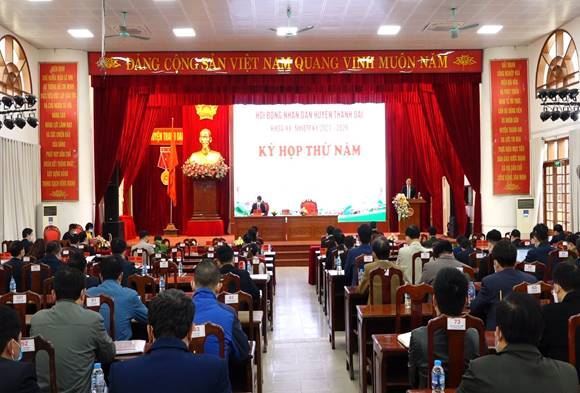 Ủy ban MTTQ Việt Nam huyện Thanh Oai tham gia xây dựng chính quyền tại kỳ họp thứ 5 HĐND huyện khóa XX nhiệm kỳ 2021-2026