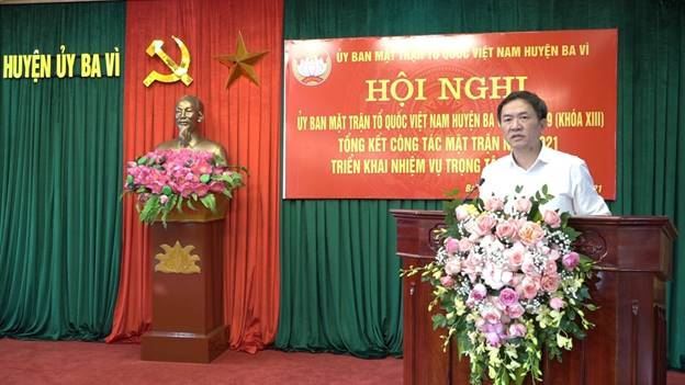 Hội nghị lần thứ 9, Ủy ban MTTQ Việt Nam huyện Ba Vì khóa XIII, nhiệm kỳ 2019-2024
