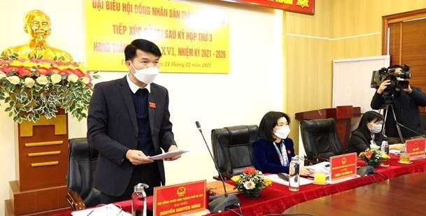 Đại biểu HĐND Thành phố tiếp xúc cử tri sau Kỳ họp thứ 3 HĐND Thành phố tại Thanh Oai