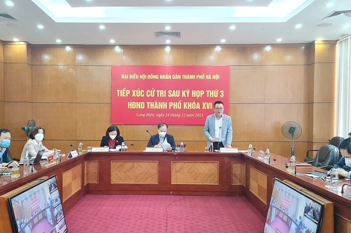 Đại biểu HĐND TP Hà Nội tiếp xúc cử tri quận Long Biên