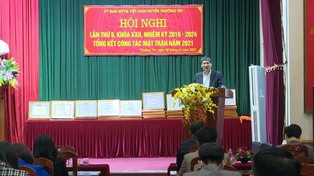 Ủy ban MTTQ Việt Nam huyện Thường Tín tổng kết công tác Mặt trận năm 2021