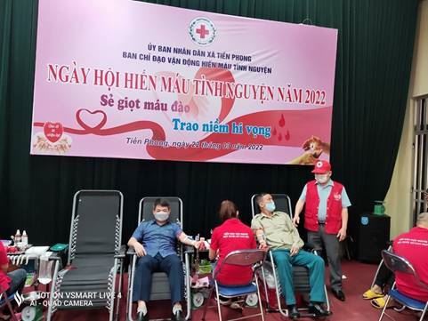 Ủy ban MTTQ Việt Nam huyện Mê Linh phối hợp với Hội Chữ thập đỏ huyện tổ chức Ngày hội hiến máu tình nguyện năm 2022. 