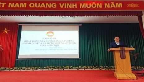 Ủy ban MTTQ Việt  Nam huyện Thanh Trì bồi dưỡng nghiệp vụ công tác Mặt trận đợt 1 năm 2022