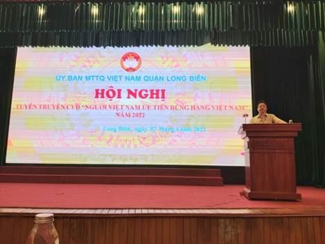 Hội nghị tuyên truyền cuộc vận động “Người Việt Nam ưu tiên dùng hàng Việt Nam”; thực hiện tang văn minh tiến bộ năm 2022