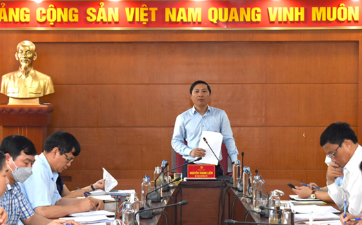 Đồng chí Nguyễn Thanh Liêm – Bí thư Huyện ủy Mê Linh làm việc với Ủy ban MTTQ Việt Nam và các đoàn thể huyện.
