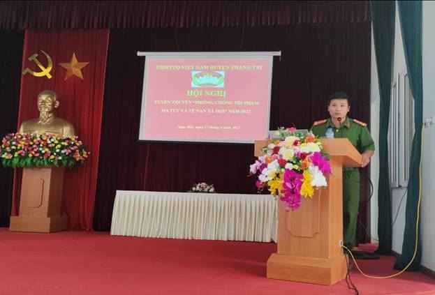 Huyện Thanh Trì hưởng ứng tháng hành động phòng chống ma túy vì một cộng đồng an toàn năm 2022