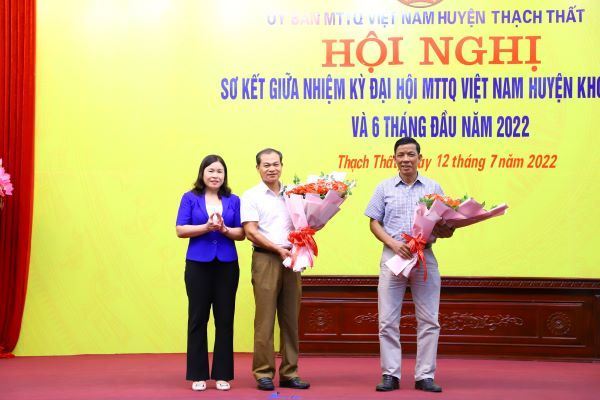 Sơ kết giữa nhiệm kỳ Đại hội MTTQ Việt Nam huyện Thạch Thất khóa XXIII và 6 tháng đầu năm 2022