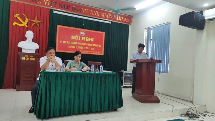 Huyện Thanh Oai tổ chức sơ kết giữa nhiệm kỳ, sơ kết công tác Mặt trận 6 tháng đầu năm 2022