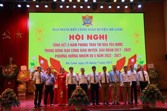 Ban đoàn kết Công giáo huyện Mê Linh tổ chức Hội nghị tổng kết 5 năm phong trào thi đua yêu nước trong đồng bào Công giáo huyện, giai đoạn 2017 – 2022.