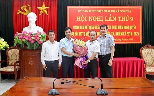 Sơn Tây tổ chức hội nghị đánh giá kết quả giữa nhiệm kỳ thực hiện Nghị quyết Đại hội MTTQ Việt Nam thị xã Sơn Tây, nhiệm kỳ 2019 – 2024.