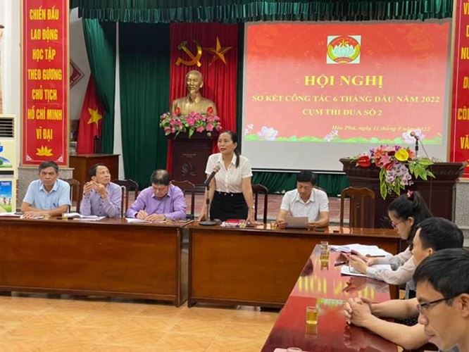 Ủy ban MTTQ Việt Nam huyện Ứng Hòa tổ chức giao ban cụm thi đua và triển khai hội thi “Ban công tác Mặt trận gương mẫu, trách nhiệm, hiệu quả” năm 2022