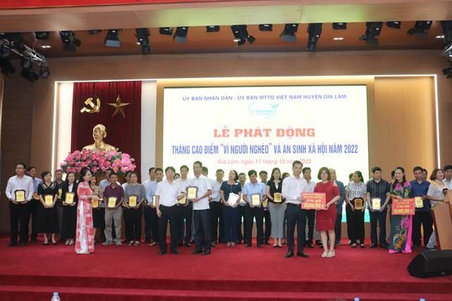 Huyện Gia Lâm phát động Tháng cao điểm “Vì người nghèo” và an sinh xã hội năm 2022