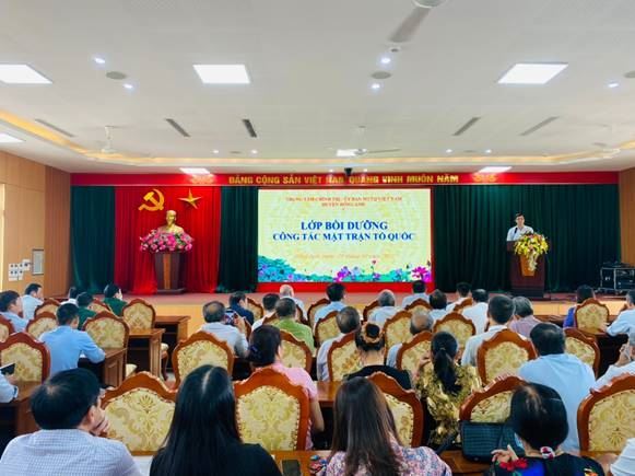 Ủy ban MTTQ Việt Nam huyện Đông Anh mở lớp bồi dưỡng nghiệp vụ công tác Mặt trận tổ quốc năm 2022 